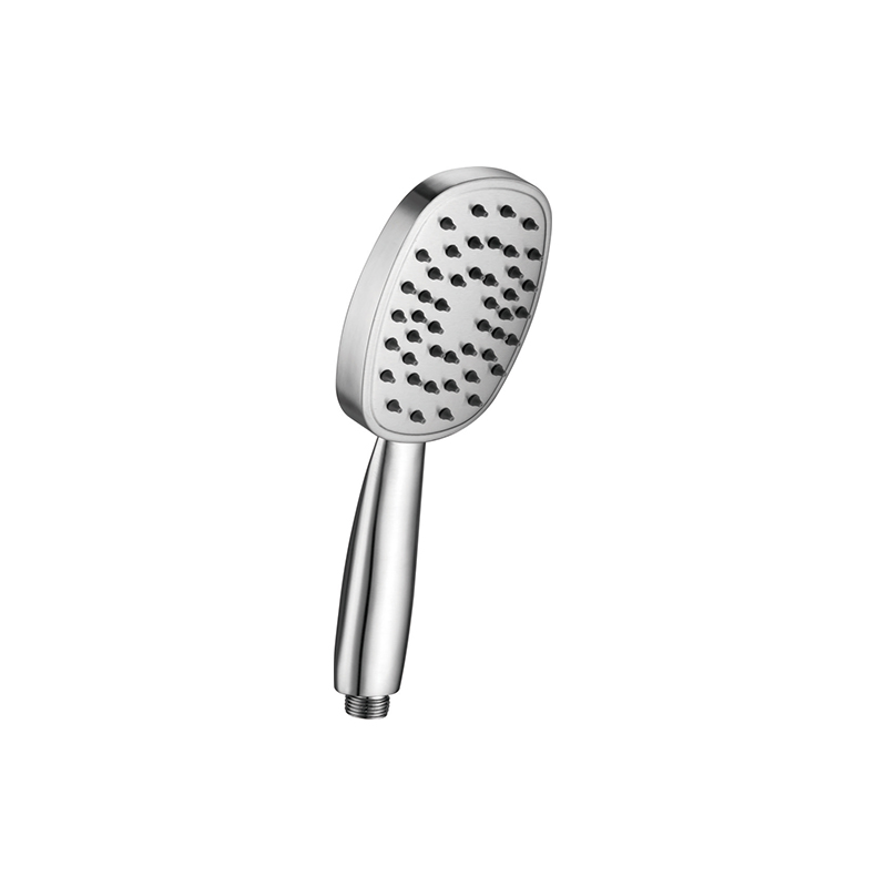 Stainless steel porous silver brushed hand shower 6614